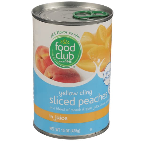 Peach Can Sliced In Juice, Lite