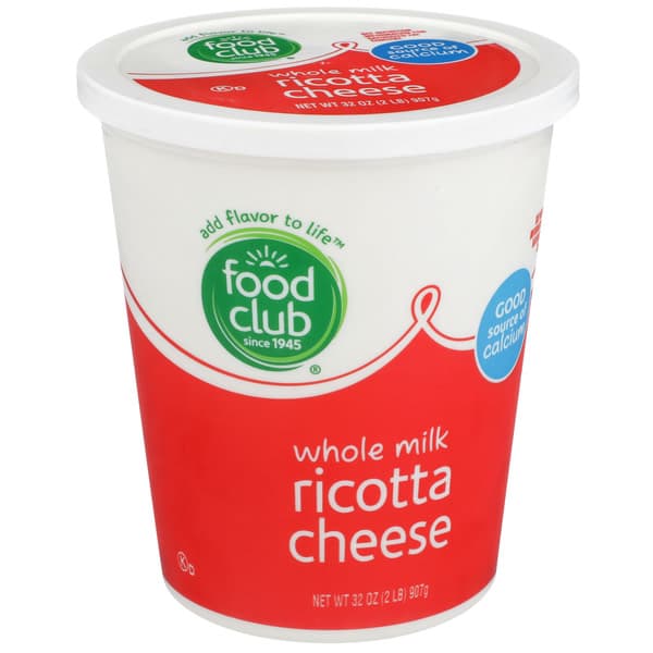 Food Club Whole Milk Ricotta Cheese