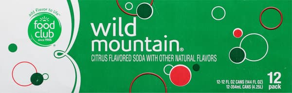 Food Club Wild Mountain Citrus Flavored Soda