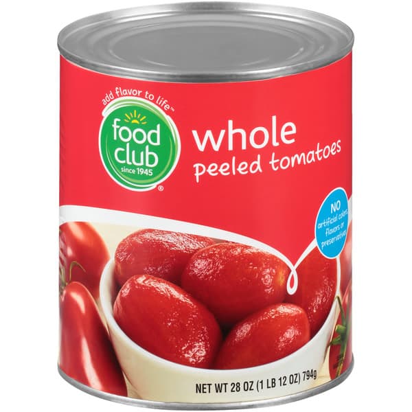 Food Club Whole Peeled Tomatoes
