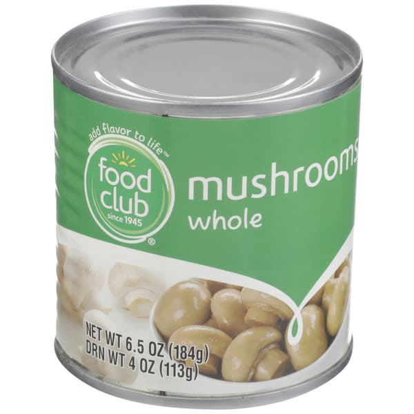 Food Club Whole Mushrooms