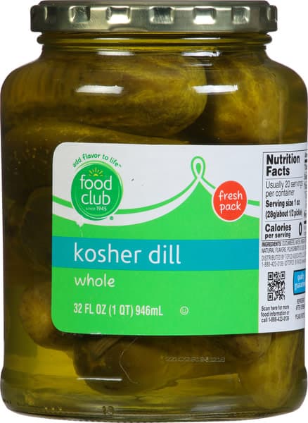 Food Club Whole Kosher Dill