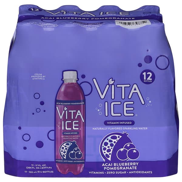 Vita Ice Acai Blueberry Pomegranate Sparkling Water
