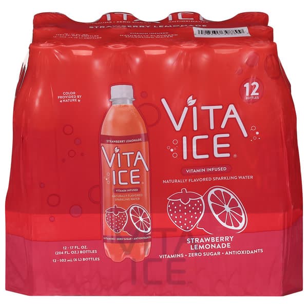 Vita Ice Strawberry Lemonade Sparkling Water
