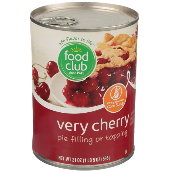 Food Club Very Cherry Pie Filling Or Topping