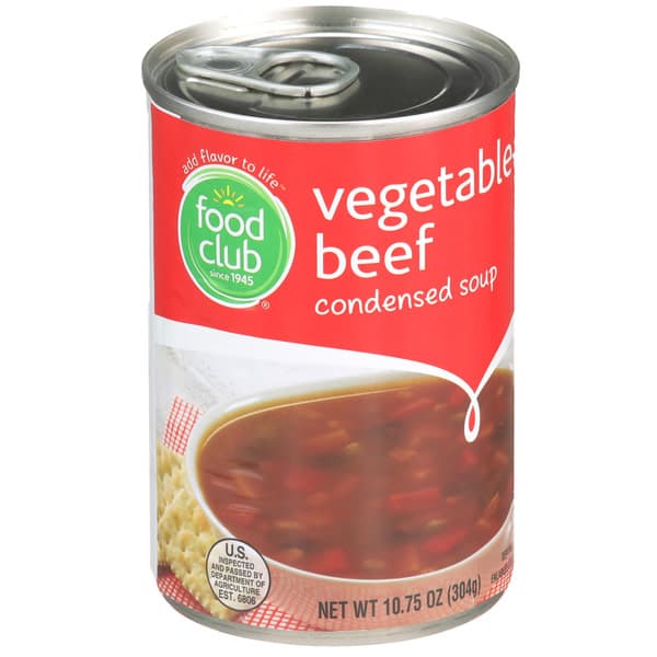 Food Club Vegetable Beef Condensed Soup