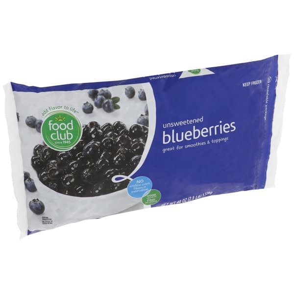 Food Club Unsweetened Blueberries