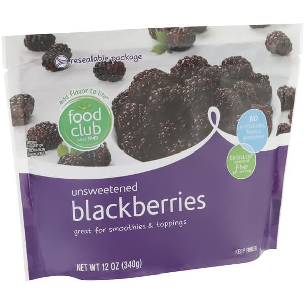 Food Club Unsweetened Blackberries