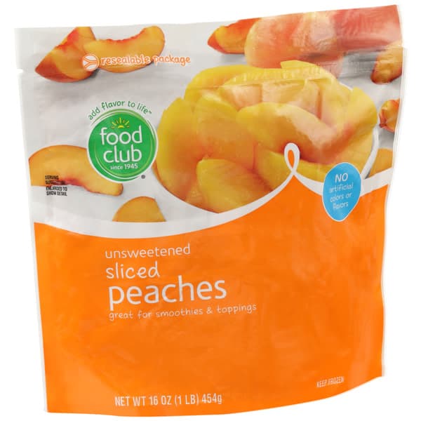 Food Club Unsweetened Sliced Peaches