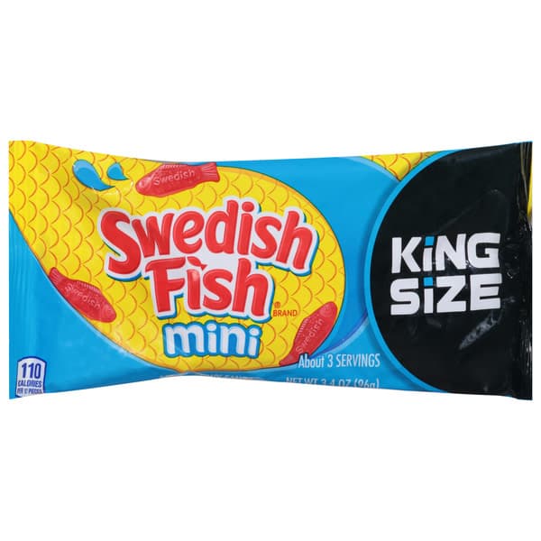 Swedish Fish King Size Mini Soft & Chewy Candy