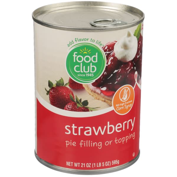 Food Club Strawberry Pie Filling Or Topping