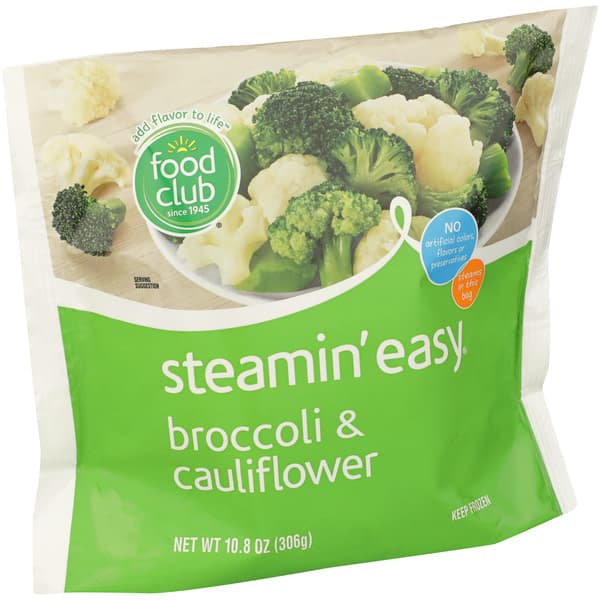 Food Club Broccoli And Cauliflower Steamin' Easy