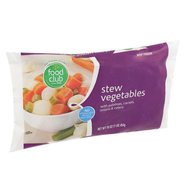 Stew Vegetables With Potatoes, Carrots, Onions & Celery