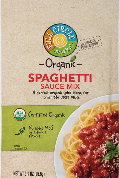 Full Circle Market Spaghetti Sauce Mix