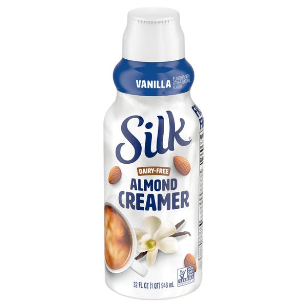 Silk Dairy Free Caramel Flavored Almondmilk Coffee Creamer - 1