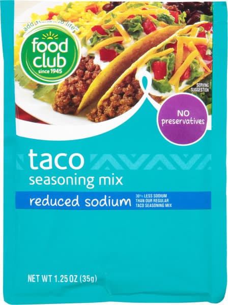 Food Club Reduced Sodium Taco Seasoning Mix