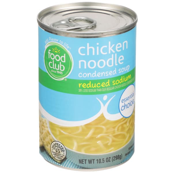 Food Club Reduced Sodium Chicken Noodle Condensed Soup