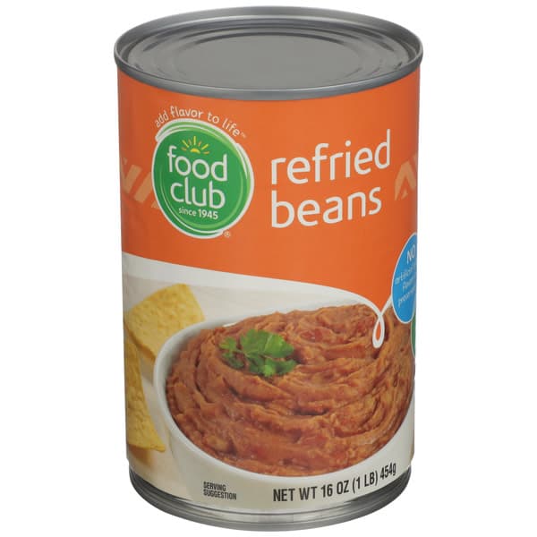Food Club Mexican Style Authentic Refried Beans