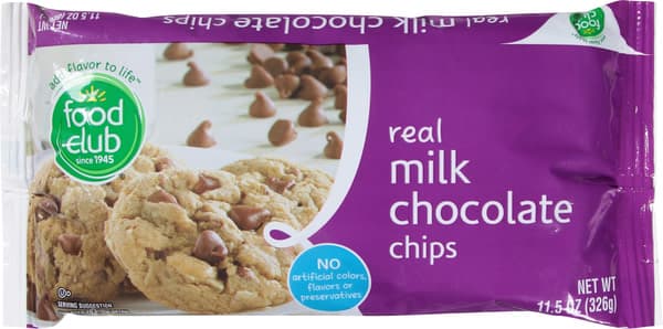 Food Club Real Milk Chocolate Chips