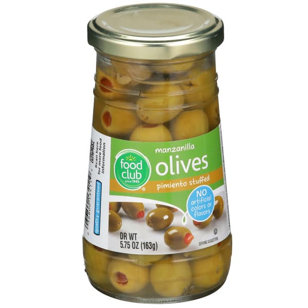 Food Club Pimiento Stuffed Manzanilla Olives
