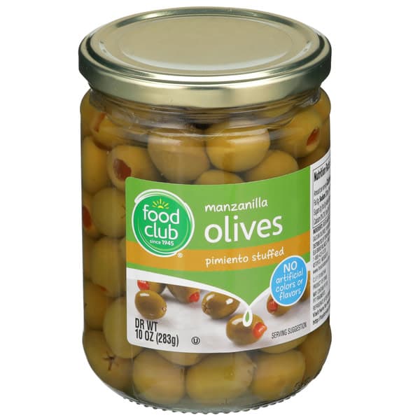 Food Club Manzanilla Pimiento Stuffed Olives