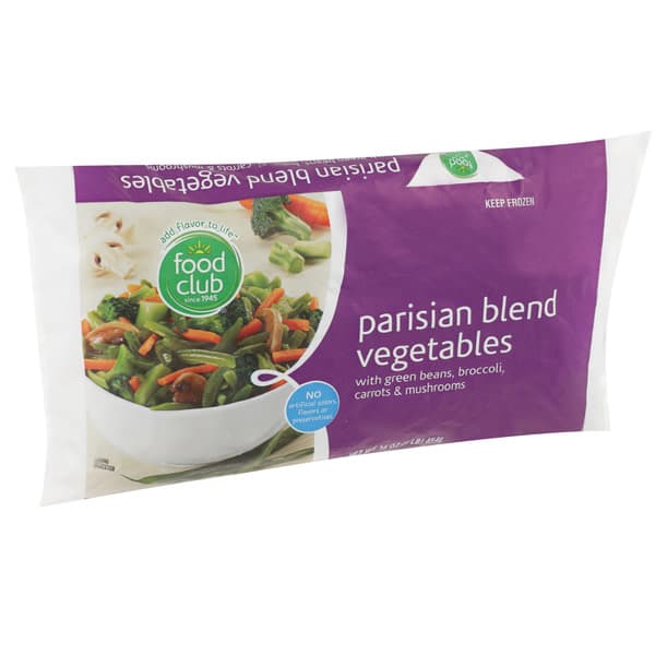 Food Club Parisian Blend Vegetables With Green Beans Broccoli