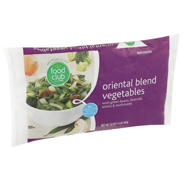 Food Club Oriental Blend Vegetables With Green Beans Broccoli