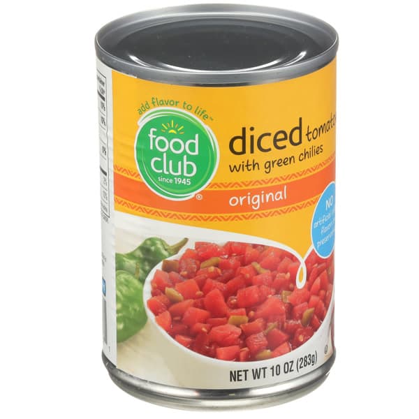 Food Club Original Diced Tomatoes With Green Chilies