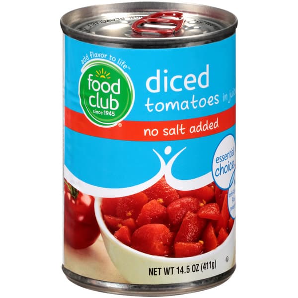 Food Club Diced No Salt Added Tomatoes