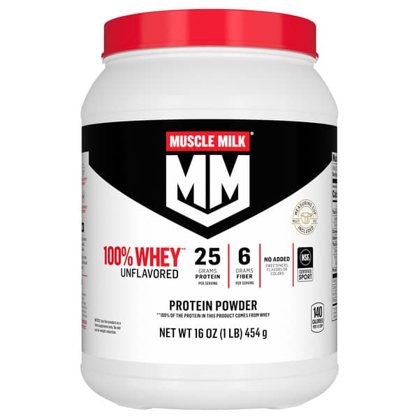 Muscle Milk Whey Protein Powder Unflavored