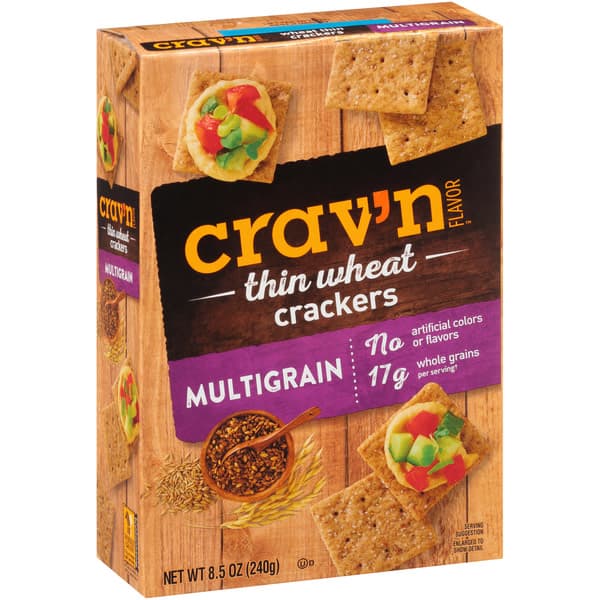 Crav'N Flavor Multigrain Thin Wheat Crackers