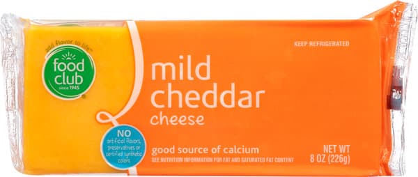 Food Club Mild Cheddar Cheese