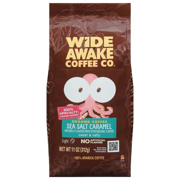 Wide Awake Light Roast Sea Salt Caramel 100% Arabica Ground Coffee