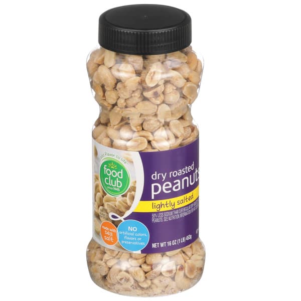 Food Club Lightly Salted Dry Roasted Peanuts