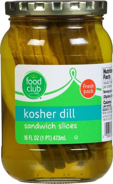 Food Club Kosher Dill Sandwich