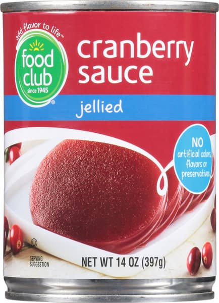 Food Club Jellied Cranberry Sauce
