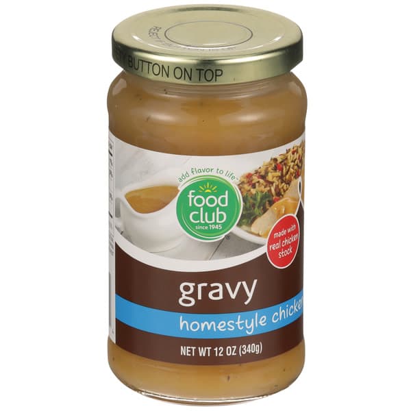 Food Club Homestyle Chicken Gravy Jar