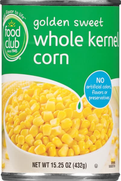 Food Club Whole Kernel Golden Sweet Corn