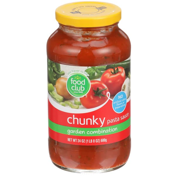 Food Club Garden Combination Chunky Pasta Sauce