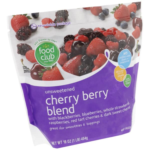 Food Club Unsweetened Cherry Berry Blend With Blackberries