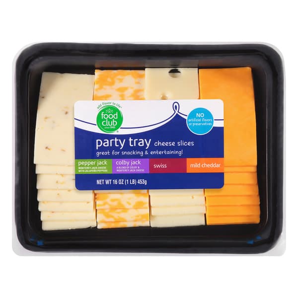 Food Club Cheese Slices Party Tray