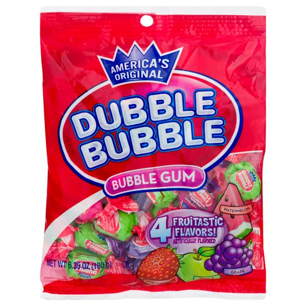 Dubble Bubble Fruitastic Flavors Bubble Gum