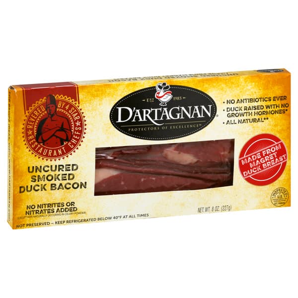 D Artagnan Duck Bacon, Smoked, Uncured