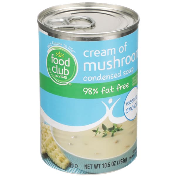 Food Club Cream Of Mushroom 98% Fat Free Condensed Soup