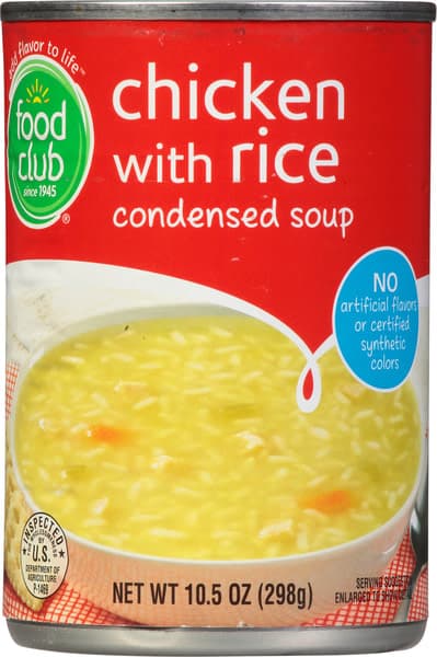 Food Club Chicken With Rice Condensed Soup