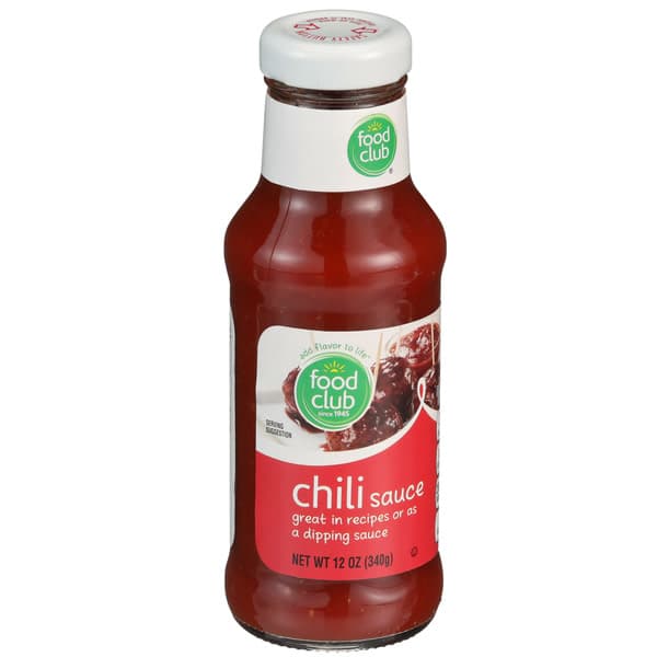 Food Club Chili Sauce Glass