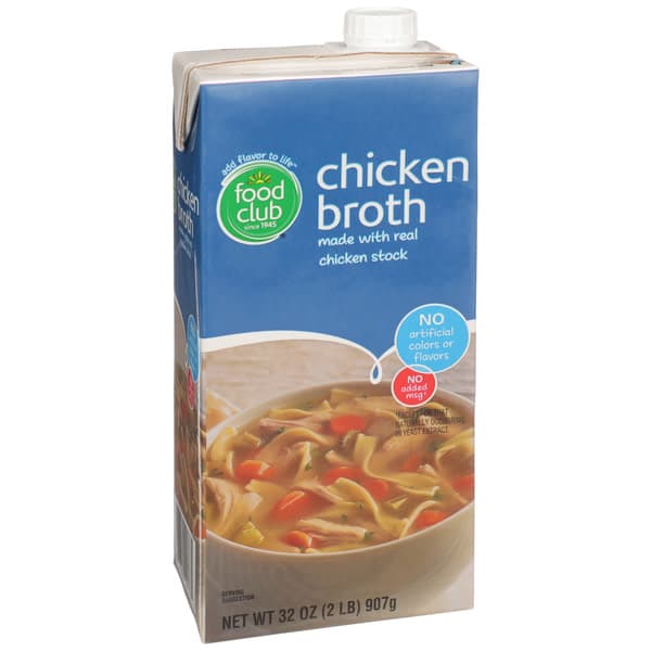 Food Club Chicken No Msg Added Broth Pour Spout