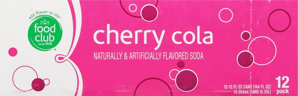 Food Club Cherry Cola Flavored Soda