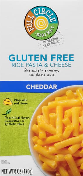 Full Circle Market Cheddar Gluten Free Rice Pasta & Cheese