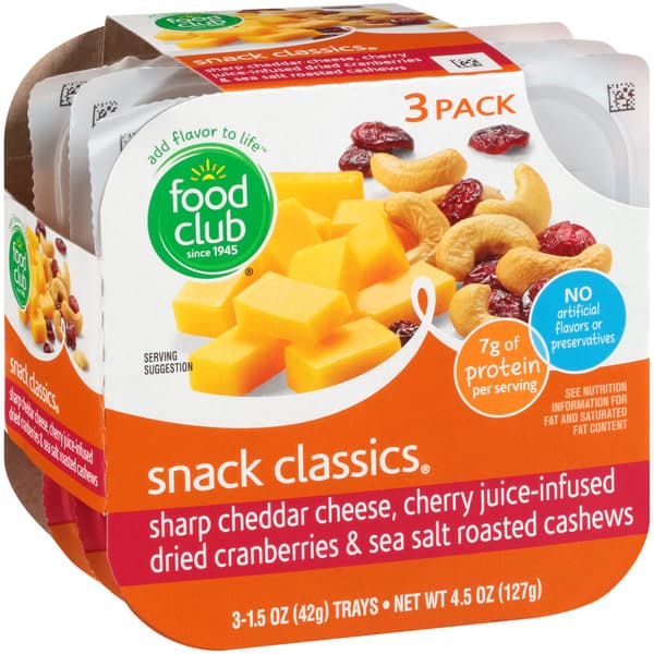 Food Club Snack Classics Sharp Cheddar Cheese